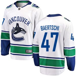 Herren Vancouver Canucks Eishockey Trikot Sven Baertschi #47 Breakaway Weiß Fanatics Branded Auswärts